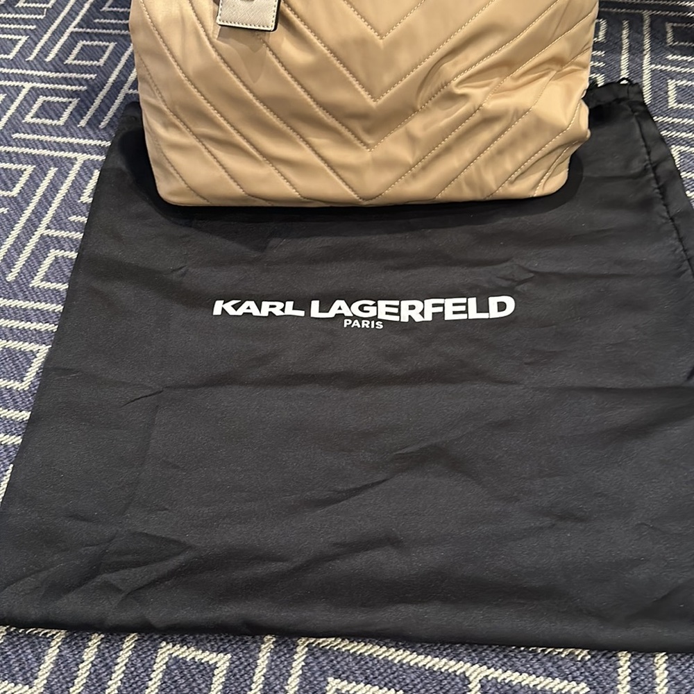 Karl Lagerfeld Beige Tote Bag - Picture 3 of 5